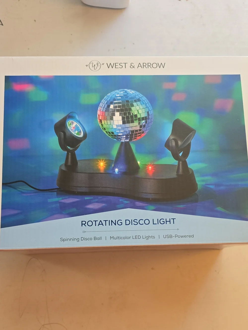 West & Arrow Rotating Disco Light